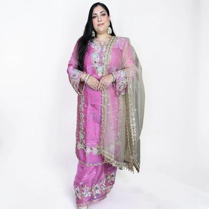 Phoolwari Pakistani Dress with Pant Palazzo – Variant 2