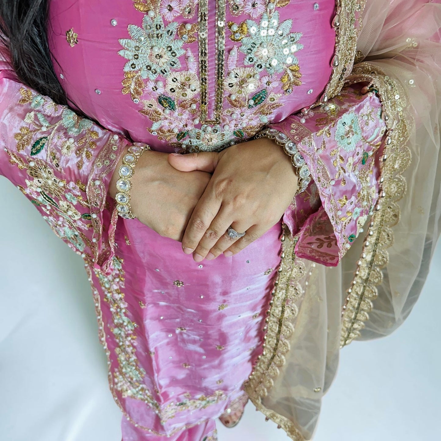 Phoolwari Pakistani Dress with Pant Palazzo – Variant 2