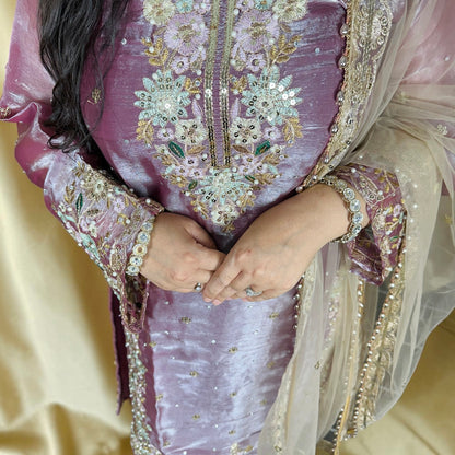 Phoolwari Pakistani Dress with Pant Palazzo – Variant 3