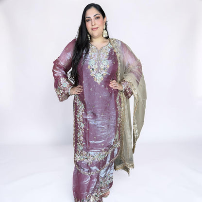 Phoolwari Pakistani Dress with Pant Palazzo – Variant 3
