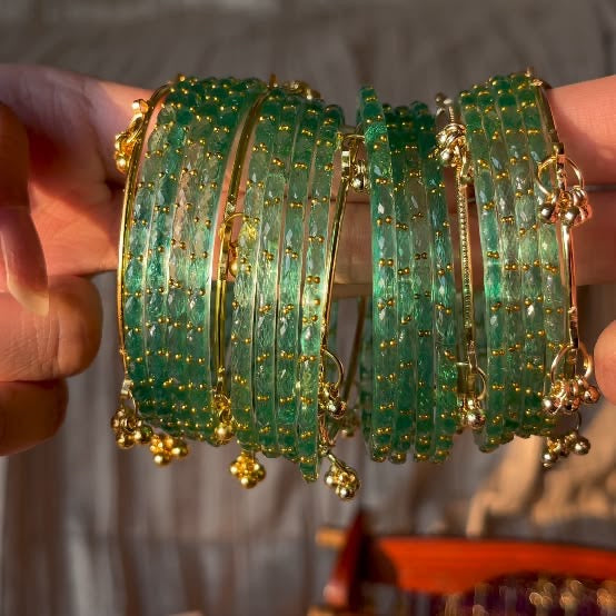 ✨MINT GREEN KASHMIRI BANGLES