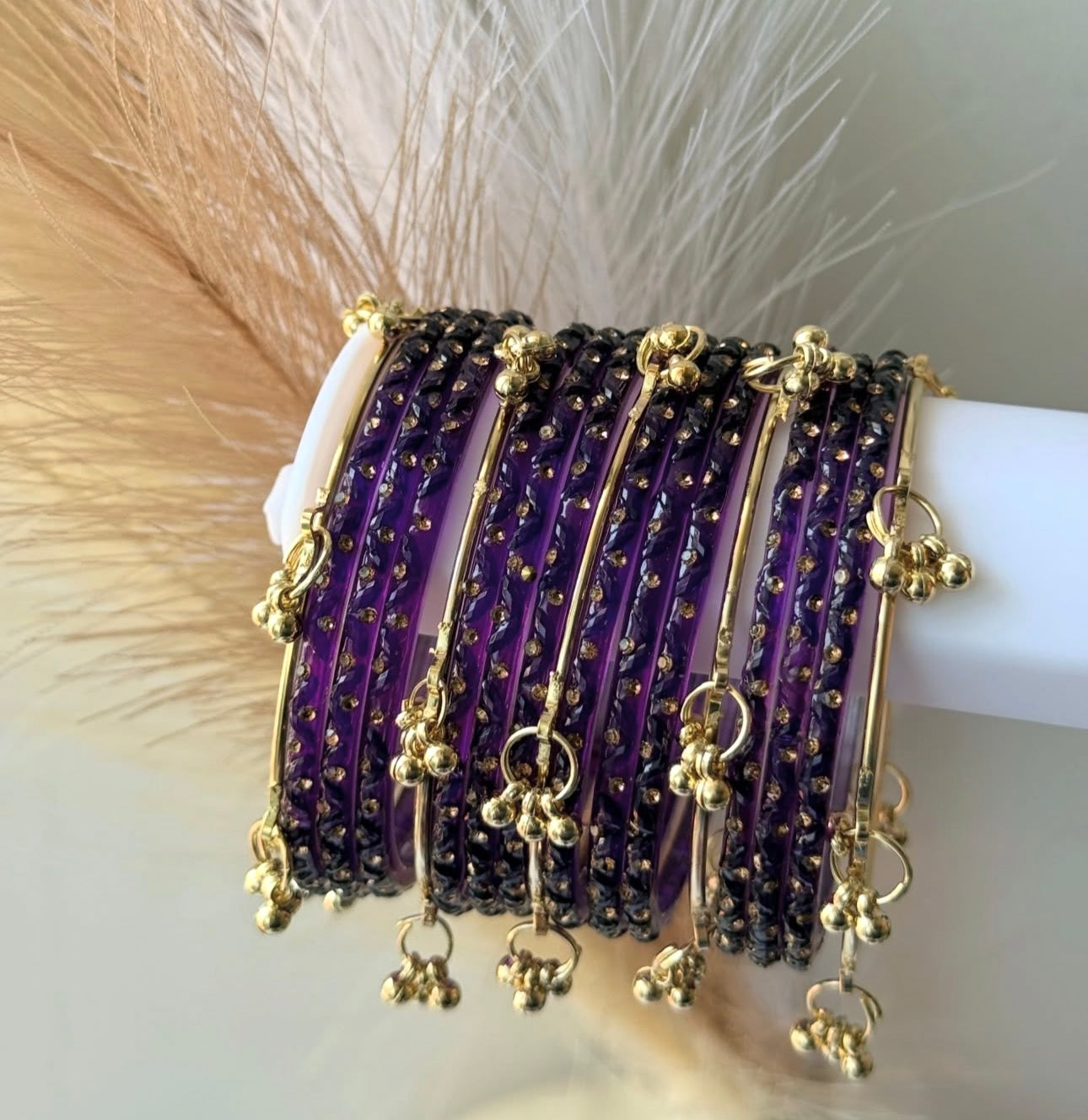 💜PURPLE KASHMIRI BANGLES