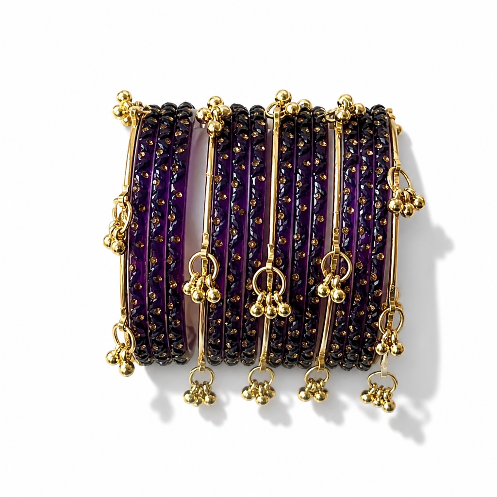 💜PURPLE KASHMIRI BANGLES