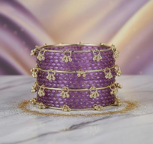 💜LAVENDER  KASHMIRI BANGLES