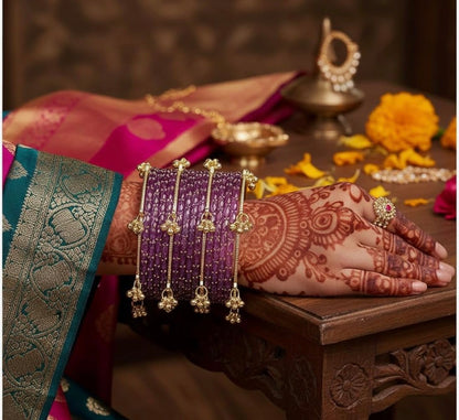 💜LAVENDER  KASHMIRI BANGLES