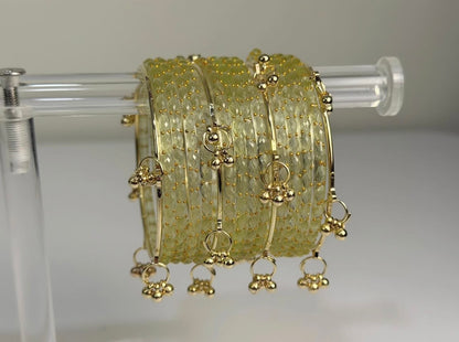 ✨GOLDEN IVORY KASHMIRI BANGLES