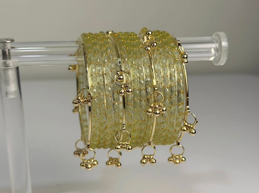 ✨GOLDEN IVORY KASHMIRI BANGLES