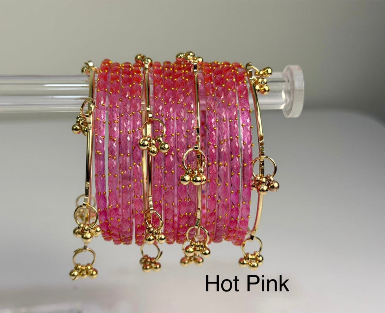 🌸HOT PINK KASHMIRI BANGLES