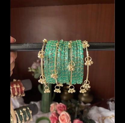 ✨MINT GREEN KASHMIRI BANGLES